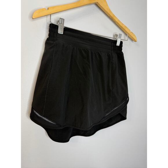 Lululemon Hotty Hot High-Rise Skirt Black Women's Sz 4 Performance Tennis Golf - Picture 3 of 11